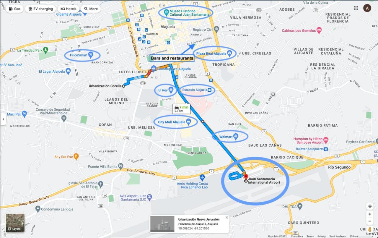 5 Min From The Airport - Perfect Stop Alajuela Ngoại thất bức ảnh